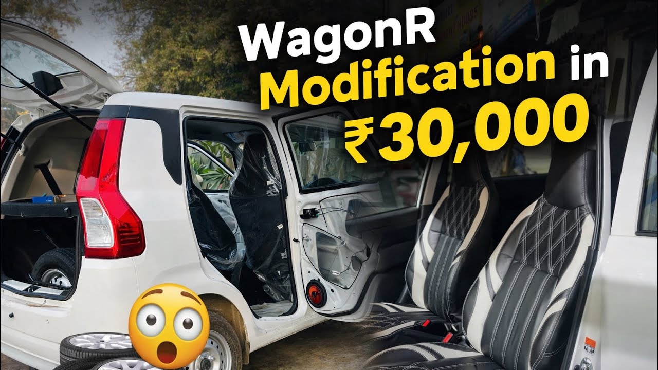 Только в 30 hazaar в CNG 2025 VXI WagonR Modification | Android, Damping, JBL Speakers, Seat Covers
