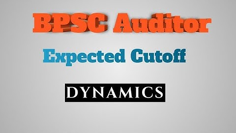 BPSC Auditor Expected Cutoff   #BPSC