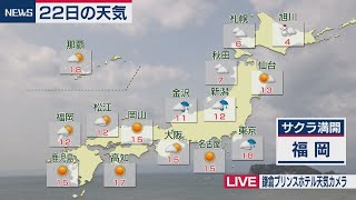 3月22日の天気