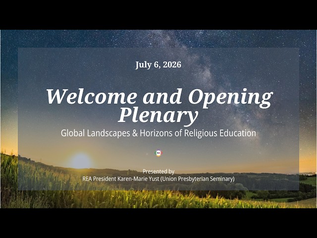 REA2026 Opening and Welcome