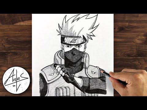 How to Draw Kakashi Hatake from Naruto - DrawingNow