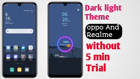 How to apply Dark light Theme For oppo And Realme || without 5 min Trial easy Tutorial