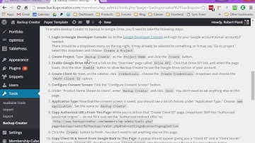 Automatically Backup WordPress to Google Drive Using Backup Creator (updated for 2016)