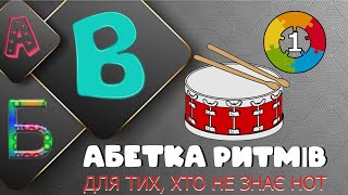 RHYTHMS for children and beginners 🥁 Alphabet of rhythms 🧩A 🎬 Video course of exercises