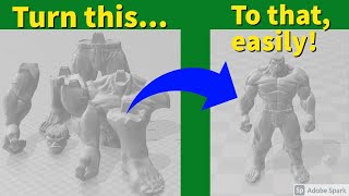 Assembly multi-part 3d models easily before print