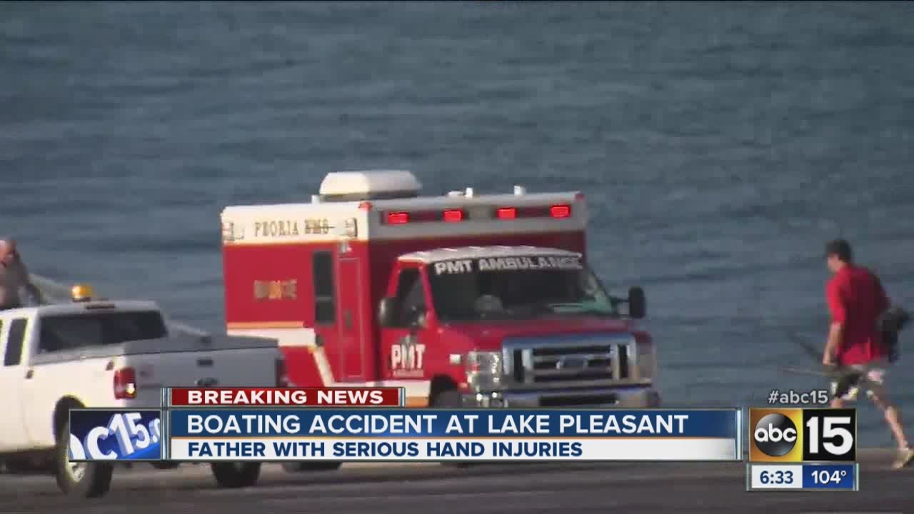 Boating accident at Lake Pleasant leaves man injured YouTube
