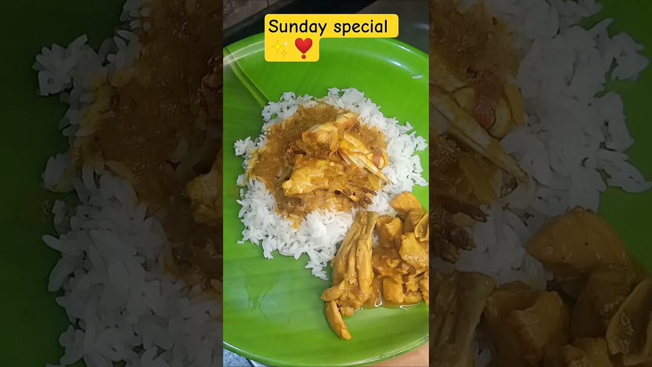 Sunday special lunch nandu kulambu & Chicken gravy ✨ 