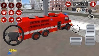 How to DRIVE a FIRETRUCK LIKE A PRO in Emergency Firefighter Simulator #17 - Android Gameplay