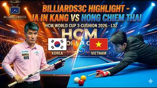 Billiards3C Highlight - Ja In KANG vs Hong Chiem THAI - HCM World Cup 3-Cushion 2026 - L32 screenshot 2