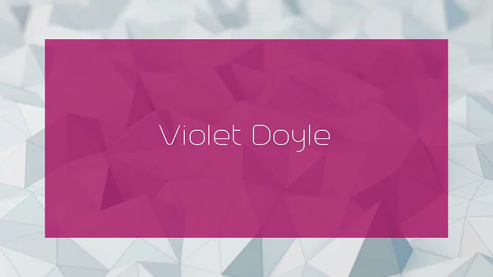 Violet Doyle Photo 8