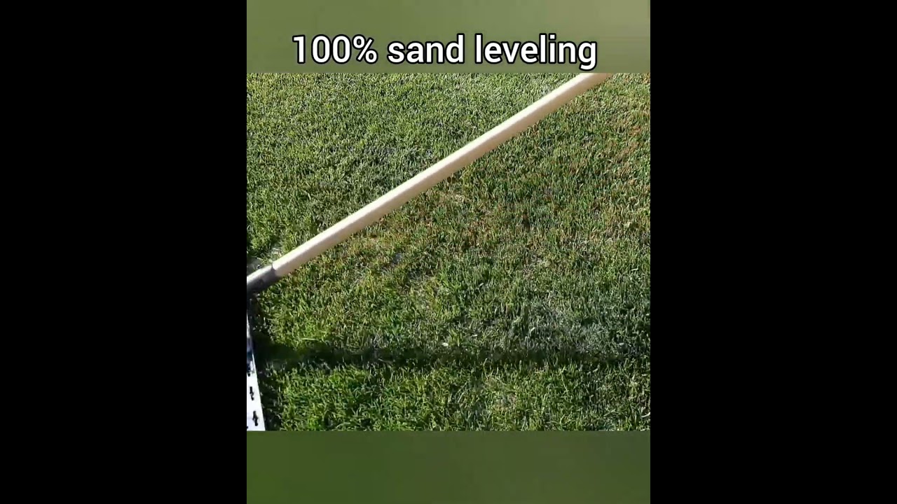 Sand leveling - 100% sand