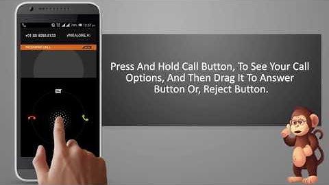 How To Answer Or Reject A Call On HTC Mobile smart phones user guide support