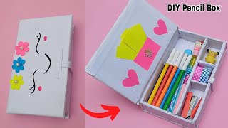 Diy Unicorn Pencil Box From Waste Cardboard How To Make A Paper Pencil Box Homemade Pencil Box