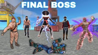 DEFEATING Every Monster In ROPE HERO MAFIA CITY WARS GAME (Final Battle)