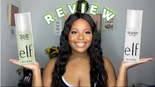 ELF Dewy setting spray & 16 hour setting spray REVIEW!!