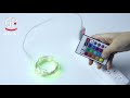 GFLAI USB Plug-In 16 Colors Changing 4 Wires Remote Controlled Copper Wire String Lights