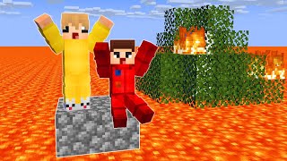 Minecraft, But LAVA Rises Every Minute!