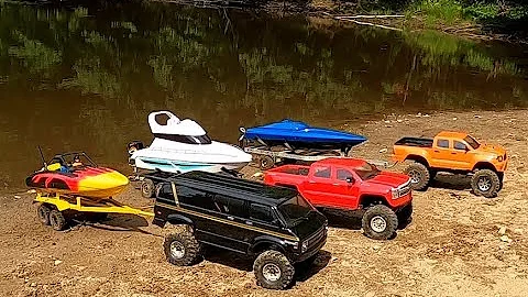 3 RC BOAT LAUNCH,PRO-BOAT JET RIVER,RACING BOAT ON 4S,YATCH HORS BORD BRUSHLESS.