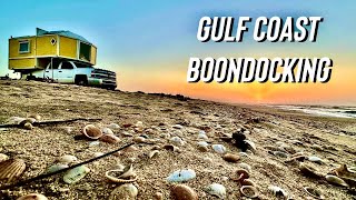 GULF COAST BOONDOCKING - Free Camping on the beach!! Alabama to Texas camping