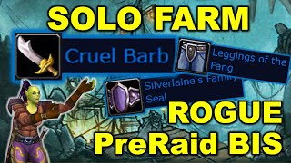 How to SOLO FARM your PreRaid BIS Rogue Gear in Season of Discovery @SimonizeShow