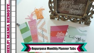 3 Ways To Repurpose Happy Planner Monthly Tabs