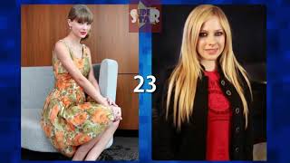 Taylor Swift Vs Avril Lavigne Transformation From 2 To 34 Years Old