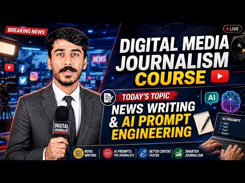 News Writing and AI Prompt Engineering | Lecture#2 | Digital Media Journalism Course