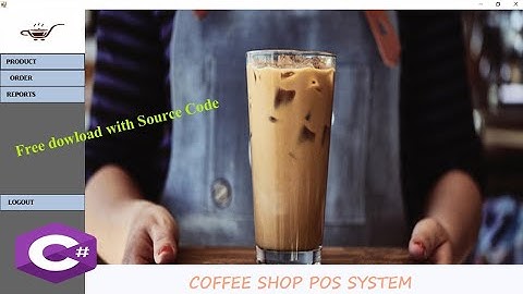 C# | Coffee Shop POS  System (Demo)