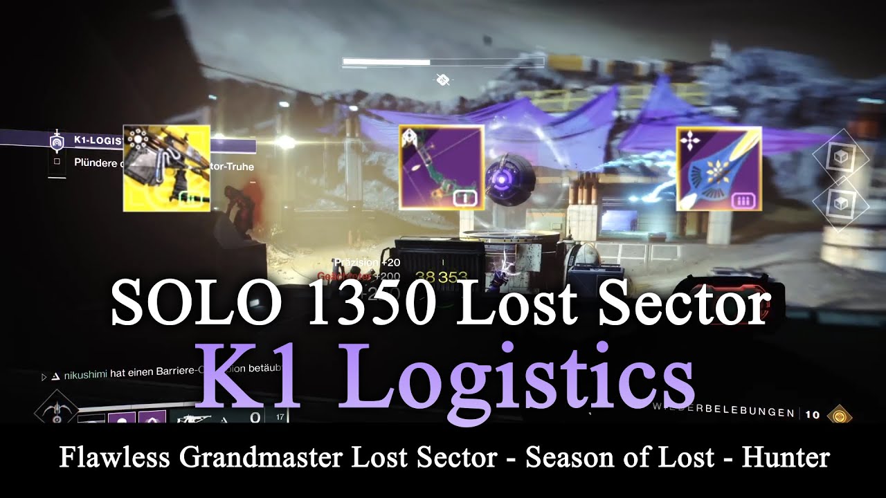 Solo 1350 Lost Sector K1 Logistics w/ Arbalest (Destiny 2)
