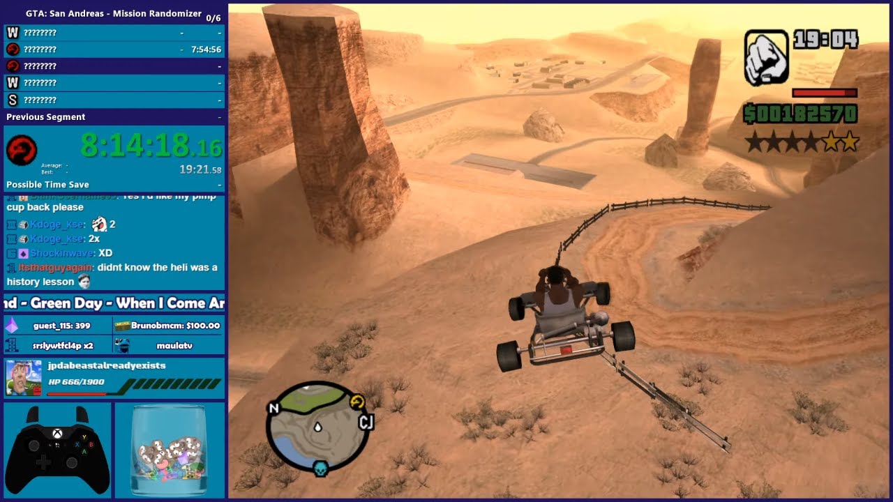 GTA San Andreas Mission Randomizer Speedrun Part 3 & GTA Online - Hugo ...