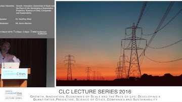Geoffrey West: Scaling laws and cities