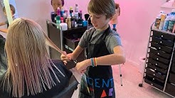11-Year-Old Aspiring Celeb Hairstylist Runs a Hair Salon In His Parents' Basement