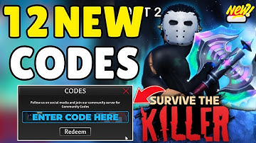 WINTER UPDATE🎁ALL WORKING CODES For Survive The Killer 2025 - Roblox Survive The Killer Codes