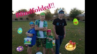 BLINDFOLDED EASTER EGG HUNT CHALLENGE!!