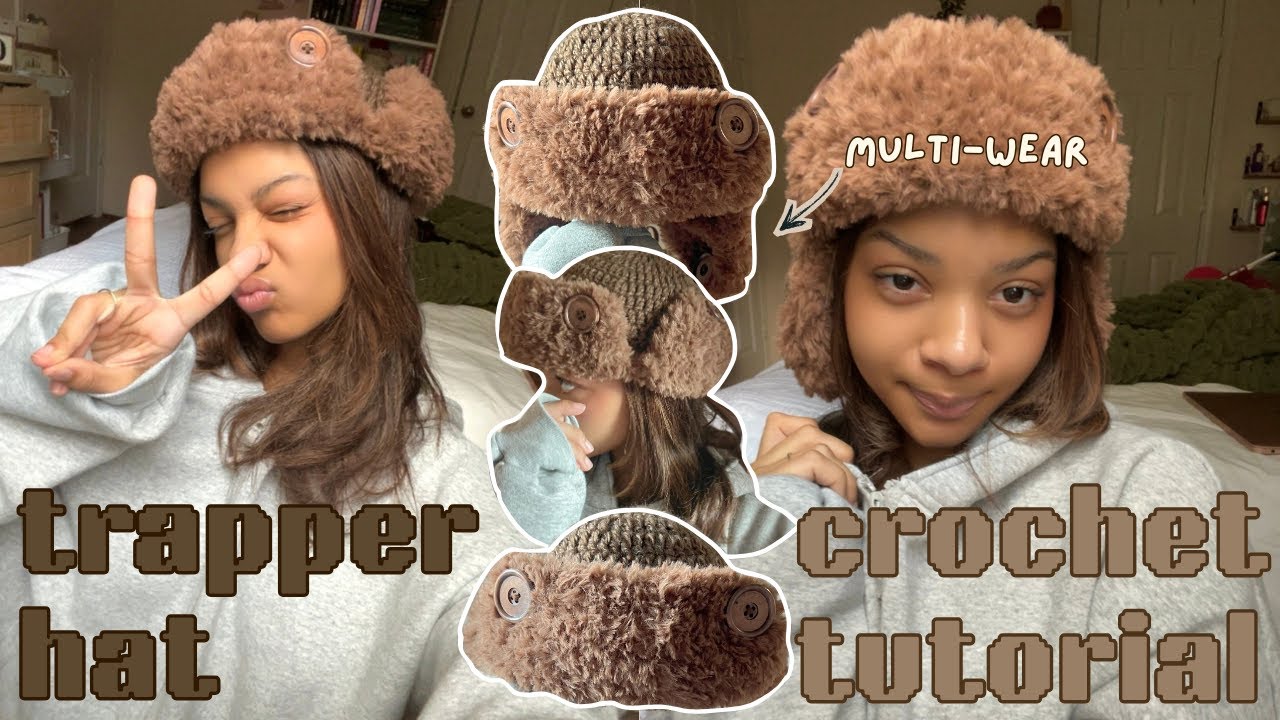 how to: crochet trapper hat