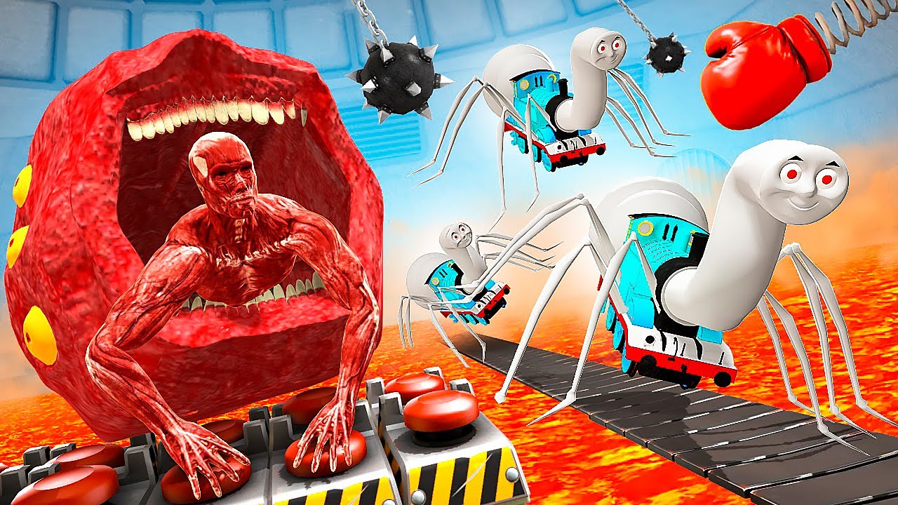 ПОЕЗД ПОЖИРАТЕЛЬ ПРОТИВ ПРОКЛЯТОГО ПАРОВОЗИКА ТОМАСА! ДОРОГА СМЕРТИ В Garry`s Mod