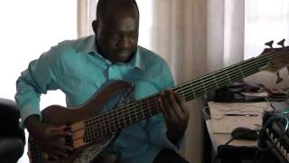 Video thumbnail of "Neyi Zimu with Benjamin Dube - Lamb of God Bass Cover"