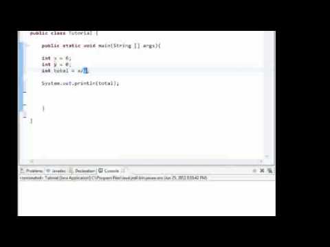JAVA Programming Tutorial Quick Exception Handling Arithmetic Exception