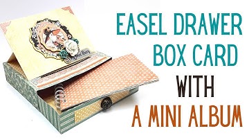 Easel Drawer Box Card with a Mini Album