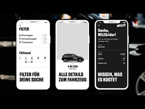 MILES Mobility - die neue App, alle Funktionen! + MILES Promotion Code