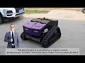Remote Control Lawn Mower Crawler All Terrain Slope Mowing Machine Tracked Grass Mowers