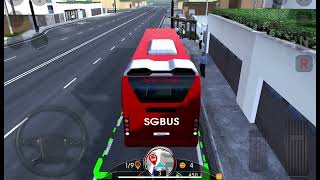 Completing the hybrid bus route in Dubai in bus simulator 2023 screenshot 4