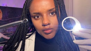 ASMR Dermatologist Face Exam and Skin Acne Treatment