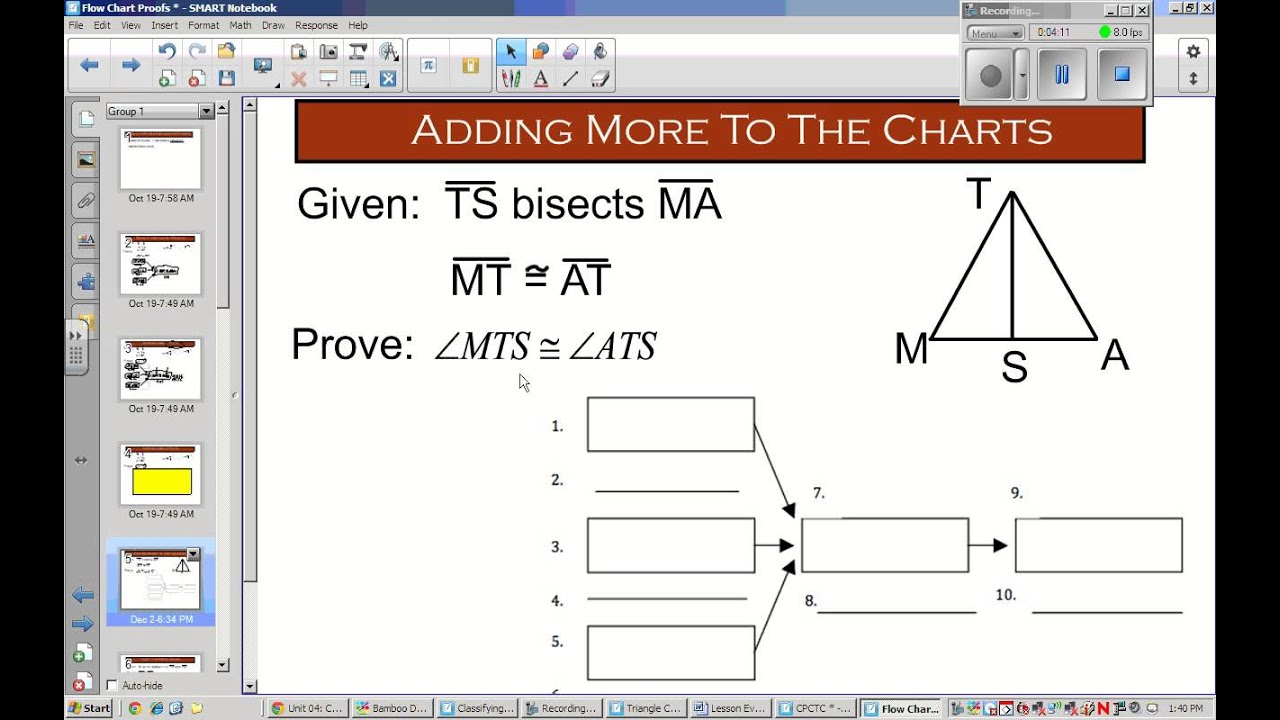 Flow Chart Proofs Worksheet