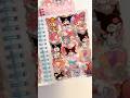 Sanrio Stickers Book Sanrio Sticker Unboxing Book Cute Kuromi Cinnamoroll Melody Stationery 