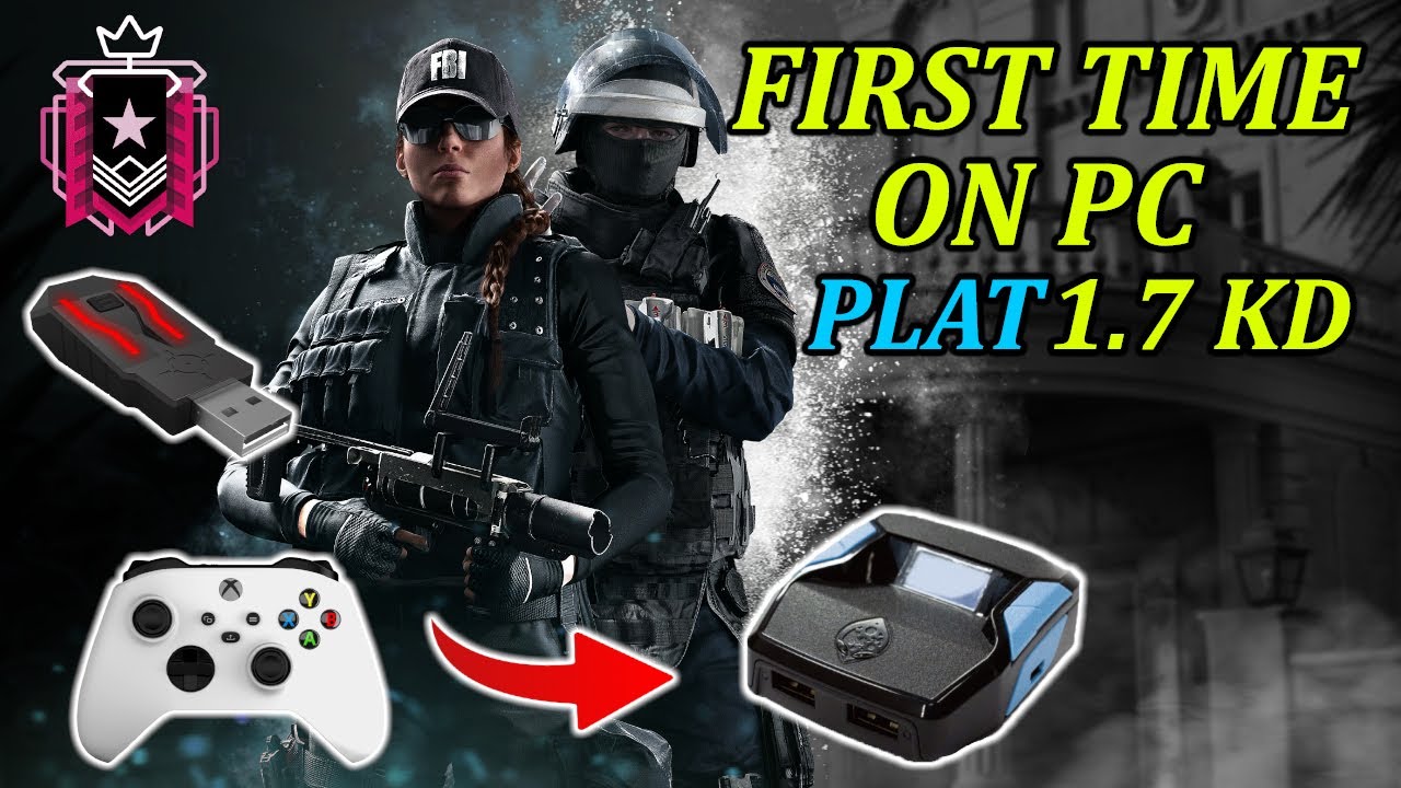 XBOX 1.7KD Platinum Tries Mouse And Keyboard For The First Time R6 PC ...