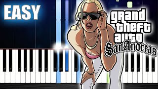GTA San Andreas Theme - EASY Piano Tutorial by PlutaX