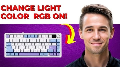 How To Change Light Color  RGB on Aula F75 Keyboard (Quick Guide)