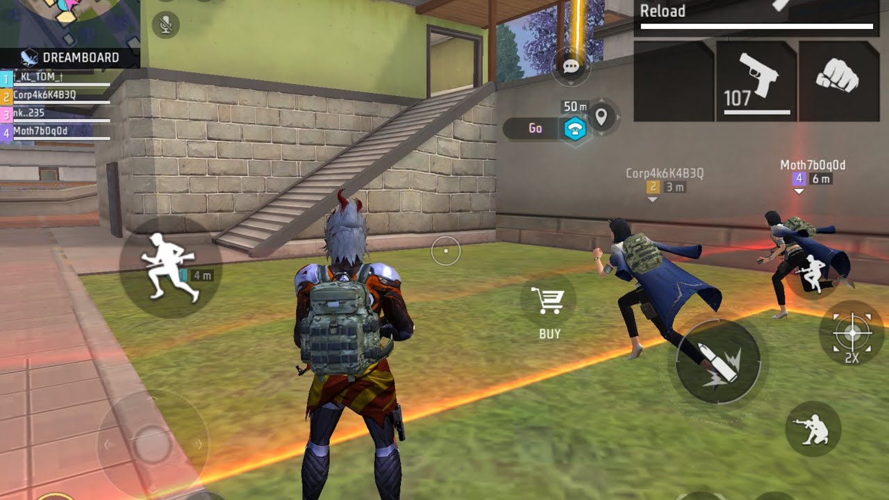 This man mowed down the enemies with bullets😱😱 (free fire max gameplay)💥