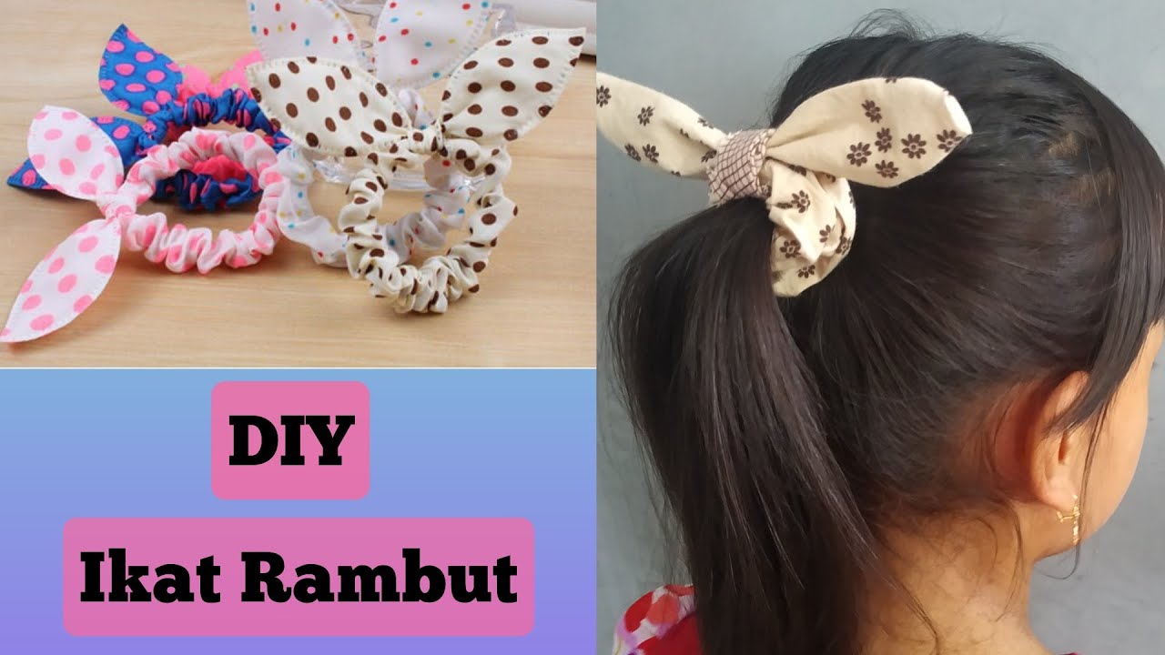  Membuat  Ikat Rambut  dari  Kain  Perca  YouTube